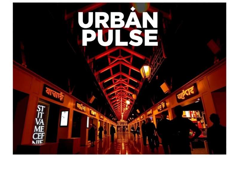 Urban Pulse India city map showing different zones like markets, residential areas, and temples